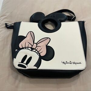 Disney Minnie Mouse Black and Cream Tote